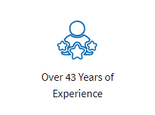 Over 43 Years of Experience